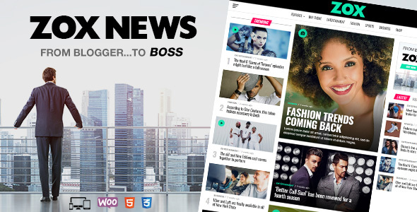 Zox News - Professional WordPress News & Magazine Theme Logo